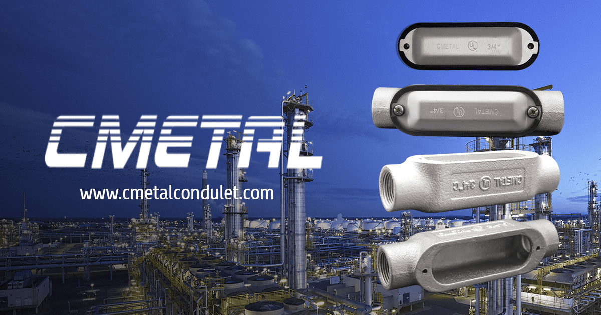 Cuerpos Condulet CMETAL para instalaciones industriales y áreas clasificadas