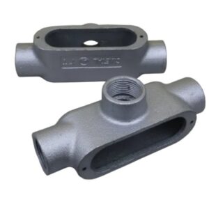 Caja Condulet Tipo T 1/2″ Form 5 Hierro Maleable Galvanizado En Caliente C/Tapa, UL E527889
