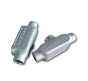 Caja Condulet Tipo T 4″ Form 5 Hierro electrogalvanizado ZN C/Tapa, UL E527889