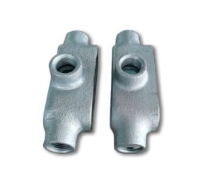 Caja Condulet Tipo X 1″ Form 5 Hierro electrogalvanizado ZN C/Tapa, UL E527889